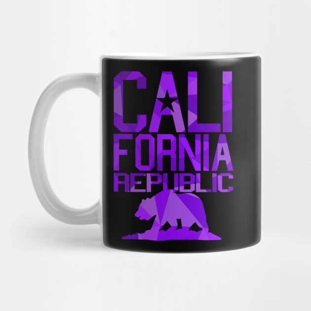 California Republic Bear (juicy purple version) by robotface